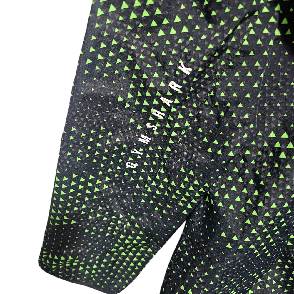 Gymshark Sport Windbreaker Jacket Men's Size Medium Fluo Lime Green Black A2A7I - Picture 8 of 9